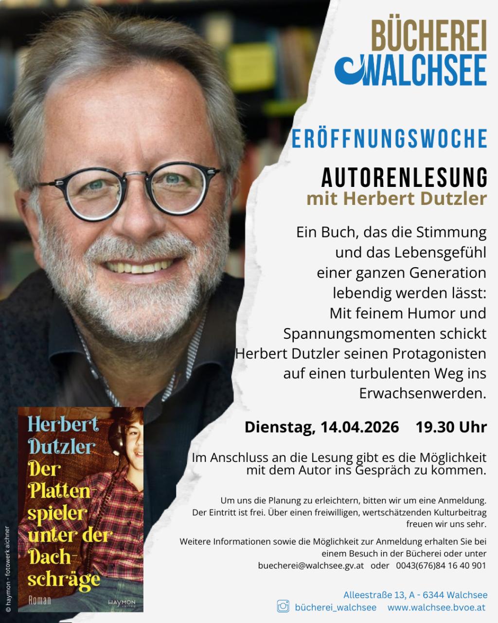 Autorenlesung Herbert Dutzler